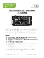 Preview for 1 page of EnvironmentalLights.com DMX-5-8A Quick Start Manual