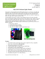 Preview for 1 page of EnvironmentalLights.com solar-panel-1200-mah Manual