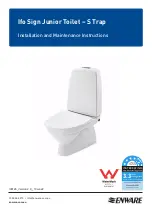 Preview for 1 page of enware Ifo Sign Junior Toilet-S Trap Installation And Maintenance Instructions Manual