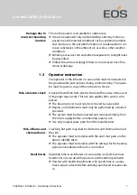 Preview for 7 page of EOS InfraStyle Operating Instructions Manual