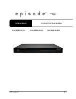 Episode ECA-70AMP-2D-150A Installation Manual preview