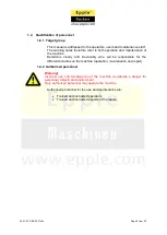 Preview for 9 page of Epple Maschinen SBS 32 400 V User Manual