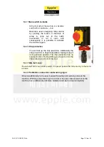 Preview for 12 page of Epple Maschinen SBS 32 400 V User Manual