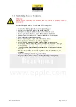 Preview for 15 page of Epple Maschinen SBS 32 400 V User Manual