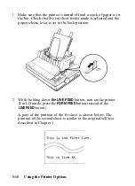 Preview for 134 page of Epson 1010 User Manual