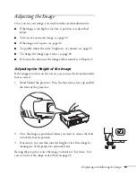 Preview for 21 page of Epson 1810p - PowerLite XGA LCD Projector User Manual