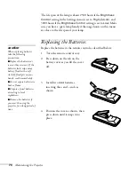 Preview for 70 page of Epson 1810p - PowerLite XGA LCD Projector User Manual