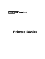 Epson 2200 Lumens Printer Basics Manual preview