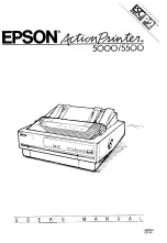 Epson 5000/5500 User Manual preview