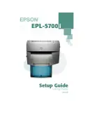 Preview for 1 page of Epson 5700i - EPL B/W Laser Printer Setup Manual
