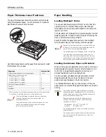 Preview for 10 page of Epson 570e - LQ B/W Dot-matrix Printer Product Information Manual