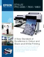 Epson 7800 - Stylus Pro Color Inkjet Printer Brochure & Specs preview