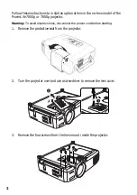 Preview for 2 page of Epson 7800p - PowerLite XGA LCD Projector Installation Manual