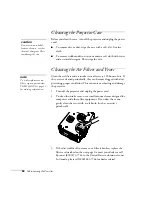 Preview for 96 page of Epson 830p - PowerLite XGA LCD Projector User Manual