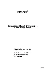 Preview for 1 page of Epson ActionLaser 1000 Installation Manual