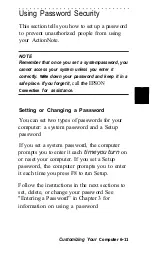 Preview for 76 page of Epson ActionNote 890 User Manual