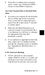 Preview for 90 page of Epson ActionNote 890 User Manual