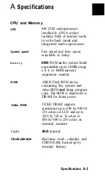 Preview for 98 page of Epson ActionNote 890 User Manual