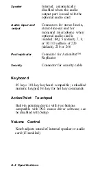 Preview for 101 page of Epson ActionNote 890 User Manual