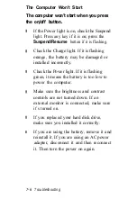 Preview for 72 page of Epson ActionNote 900 Series User Manual