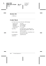 Preview for 130 page of Epson Aculaser 8500 Reference Manual