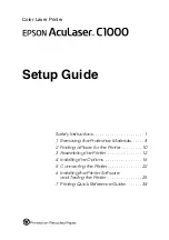 Preview for 3 page of Epson AcuLaser C1000 Setup Manual
