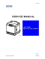 Epson AcuLaser C2900N Service Manual preview