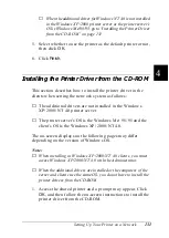 Preview for 141 page of Epson AcuLaser C4000 Owner'S Manual