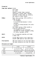 Preview for 116 page of Epson C107001 - LQ 570+ B/W Dot-matrix Printer User Manual