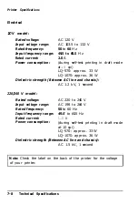 Preview for 117 page of Epson C107001 - LQ 570+ B/W Dot-matrix Printer User Manual