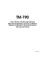 Preview for 1 page of Epson C31C390A8931 - TM T90 Two-color Thermal Line Printer User Manual