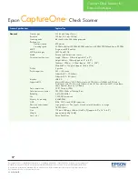 Preview for 2 page of Epson CaptureOne 30DPM Specifications