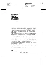 Preview for 3 page of Epson ColorPage EPL-C8000 User Manual