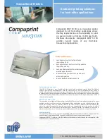 Epson Compuprint MDP30FB Specification Sheet preview