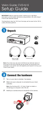 Preview for 1 page of Epson CV2-H Installation Manual