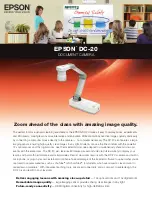 Preview for 1 page of Epson DC-20 Manual