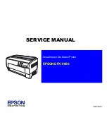 Preview for 1 page of Epson DFX-9000 Service Manual