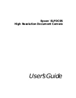 Epson ELPDC05 - High Resolution Document Imager Camera User Manual preview