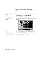 Preview for 54 page of Epson EMP-73 User Manual