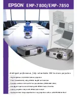 Epson EMP 7800 Brochure & Specs preview