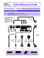 Epson EMP-TW10H Quick Reference Manual preview