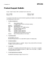 Preview for 6 page of Epson Endeavor 486C Product Support Bulletin