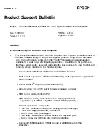 Preview for 11 page of Epson Endeavor 486C Product Support Bulletin