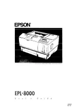 Epson EPL-8000 User Manual preview