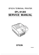 Preview for 1 page of Epson EPL-N1200 Service Manual