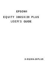 Preview for 2 page of Epson EQUITY 3865X/20 PLUS User Manual