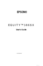 Preview for 4 page of Epson Equity 386SX PLUS User Manual