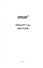 Preview for 2 page of Epson Equity Ie User Manual