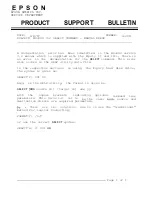 Preview for 91 page of Epson Equity  III Product Support Bulletin