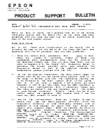 Preview for 93 page of Epson Equity  III Product Support Bulletin